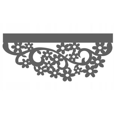 Cortina de cocina D36, perforada, 60 x 30 cm, margaritas