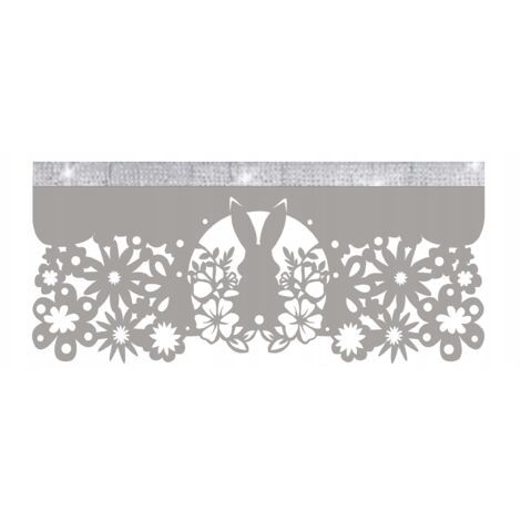 Cortina de cocina N13 Envy, Primavera Pascua, 60 x 28 pulgadas (Tamaño J).