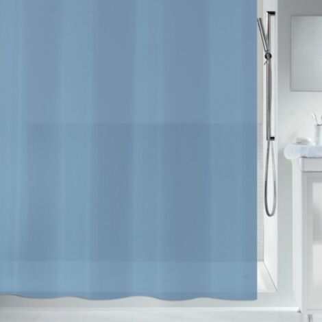 Cortina de ducha de PEVA orgánico 180x200cm Azul Claier Spirella