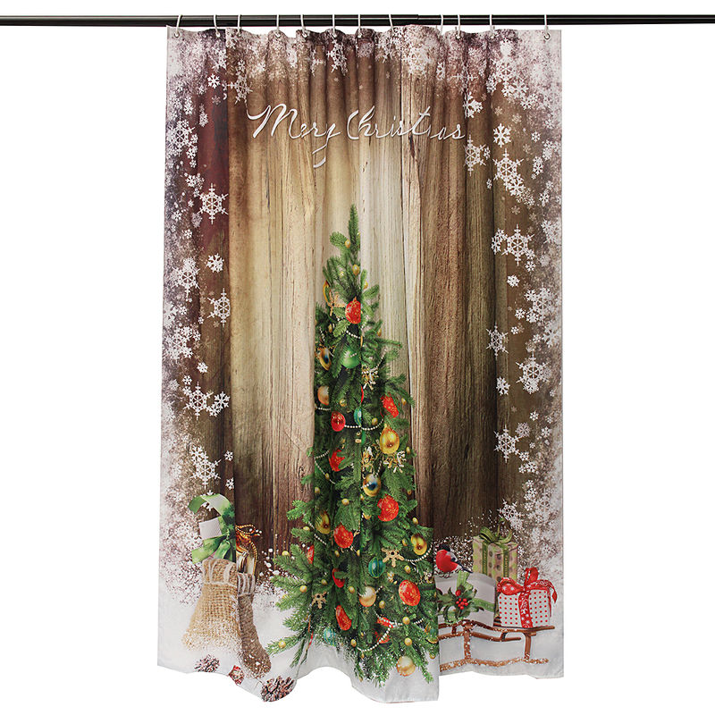 

Cortina de ducha del poliéster del árbol de navidad de 180X180cm para el cuarto de baño decorativo LAVENTE