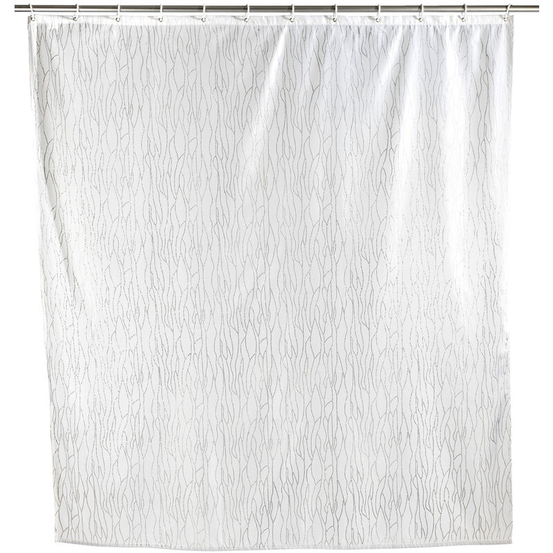 

Cortina de ducha baño impermeable bañera Deluxe blanca 180 x 200 cm - Wenko