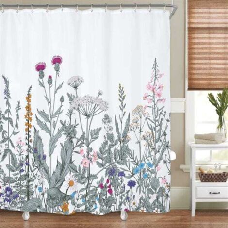 Cortina de ducha digital impermeable - Decorativa y práctica para el baño, antimoho 180180cm Estilo 14
