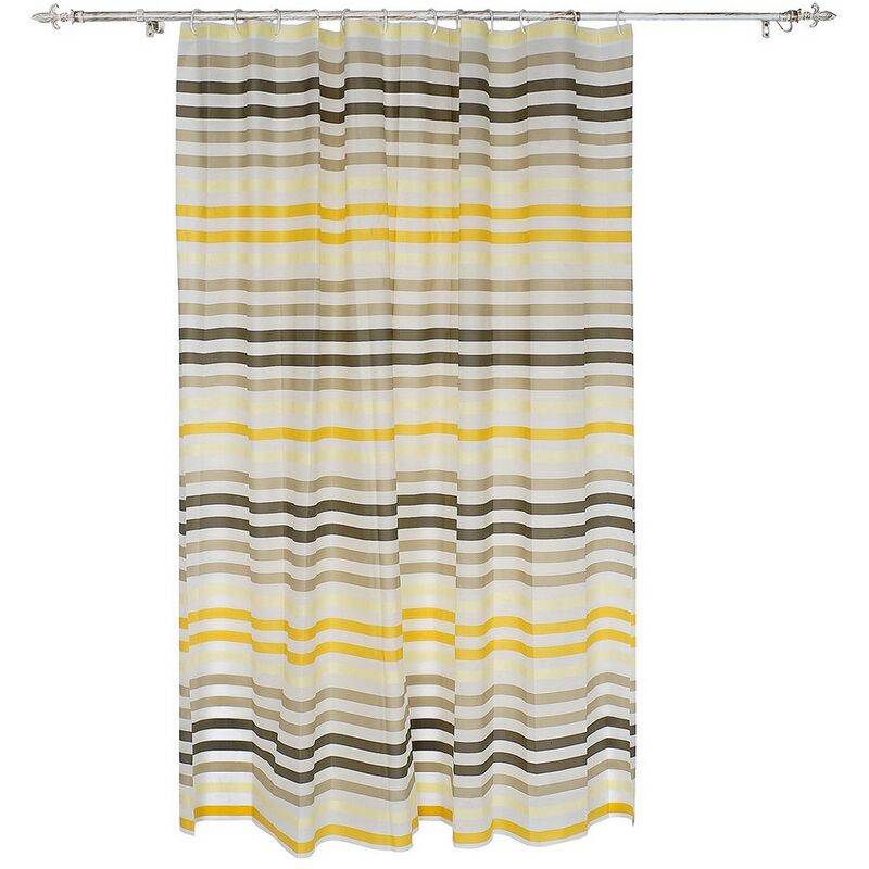 

Cortina de Ducha DKD Home Decor Amarillo Verde PE (Polietileno) EVA (180 x 180 x 200 cm)