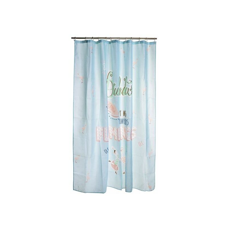 

Cortina de Ducha DKD Home Decor Flamenco Poliéster (180 x 200 cm)