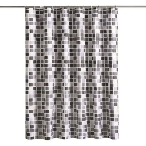 Cortina de ducha impermeable, antimoho y antibacteriana 200x200 cm