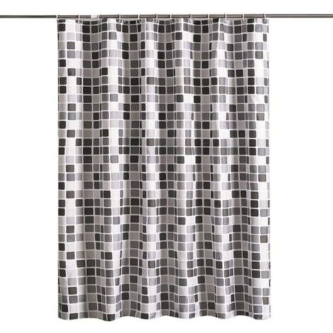 Cortina de ducha impermeable, antimoho y antibacteriana 200x200 cm