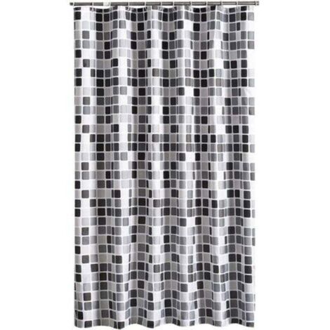 Cortina de ducha impermeable, resistente al moho y antibacteriana, 200x200cm (ancho x alto)