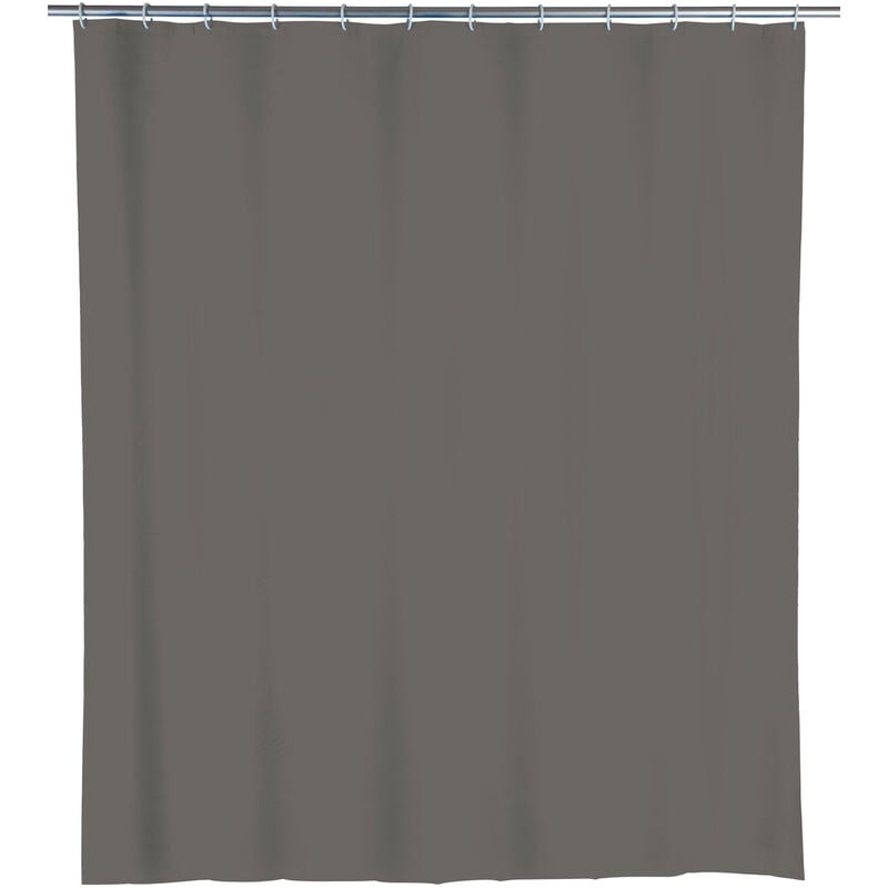 

WENKO Cortina de ducha baño impermeable bañera Mouse gris 180 x 200 cm