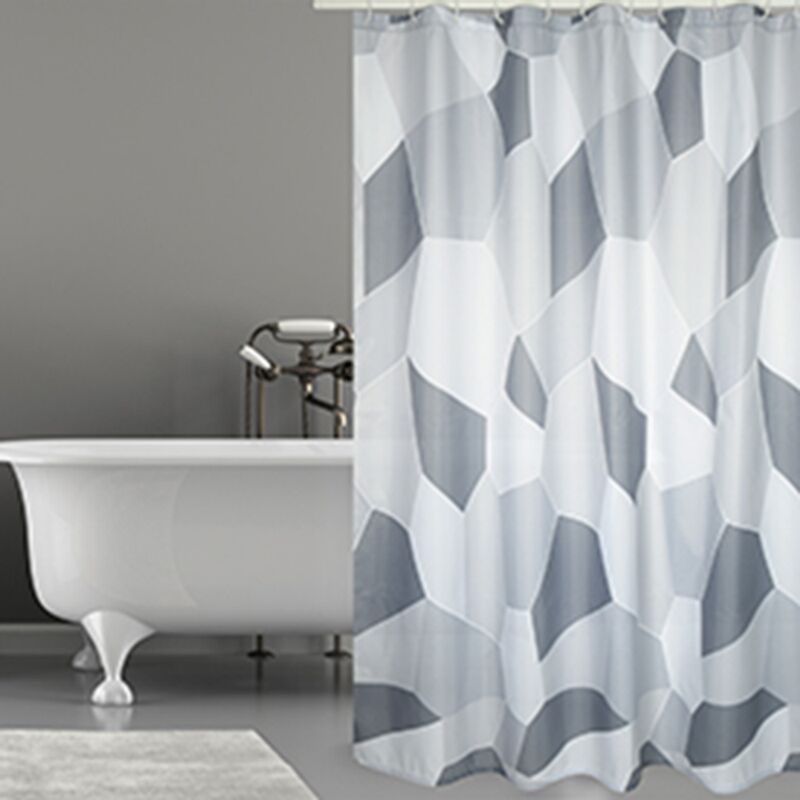 

Cortina de ducha MSV Origami Gris 180cm - Gris