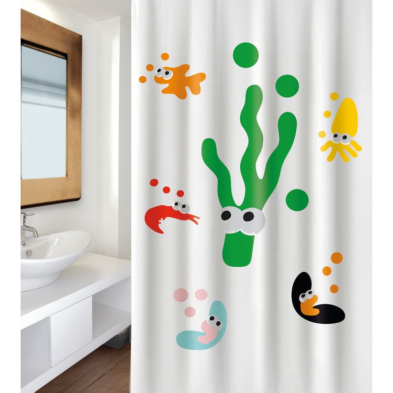 

Cortina de ducha MSV Sealife multicolor 180cm - Multicolore