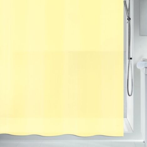 Cortina de ducha PEVA ORGÁNICA 180x200cm  amarillo claro Spirella