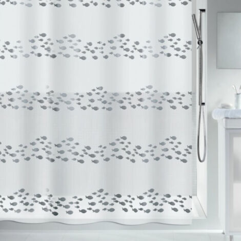 Cortina de ducha PEVA SHORE 180x200cm Plata Spirella
