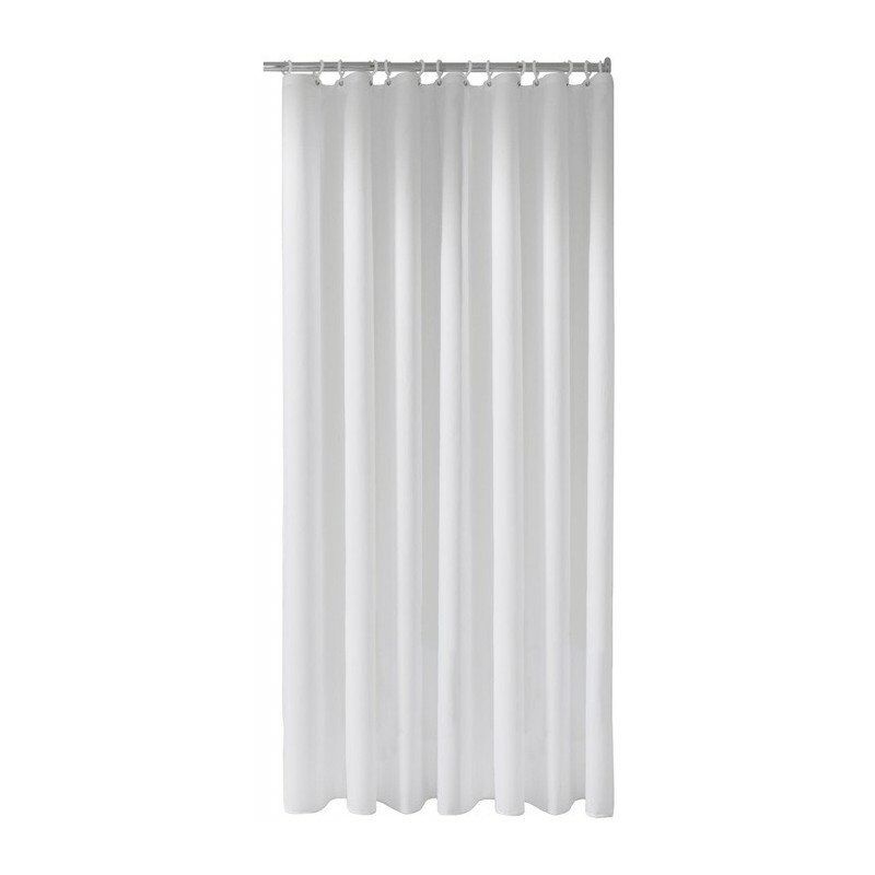 

Keuco - Cortina de ducha PLAN Flame CS 2000 x 1800 mm, blanco lana, 11 ojales