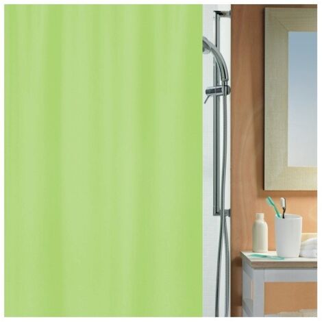 Cortina de ducha Poliéster 180x200cm ALEA Verde lima Spirella