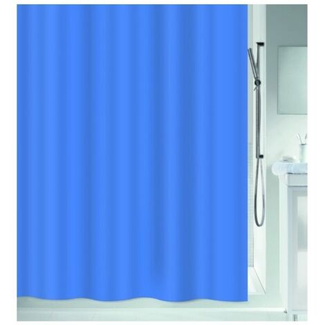 Cortina de ducha Poliéster ATLAS 180x200cm Azul eléctrico Spirella