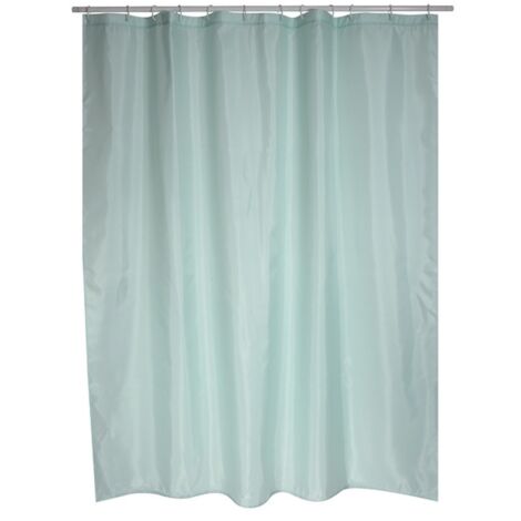 Cortina de ducha Poliéster EVERGREEN 180x200cm CALIDAD PREMIUM Verde - Anillas incluidas MSV
