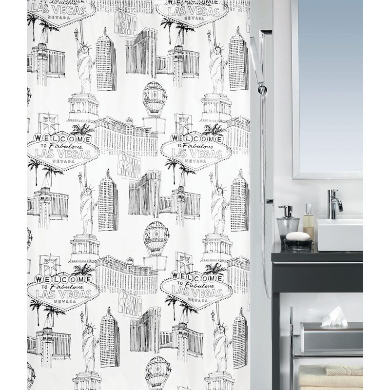 

Cortina de ducha Spirella Vegas Negro 180cm - Noir
