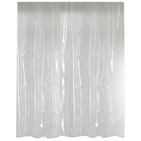 Cortina de ducha transparente 180x90cm baño