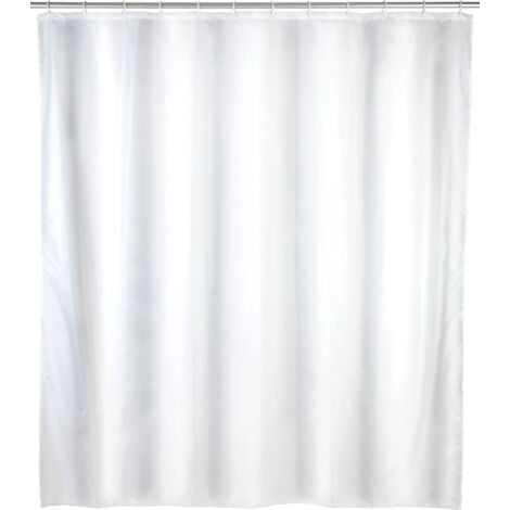 Cortina de ducha Uni blanco, 120x200 cm