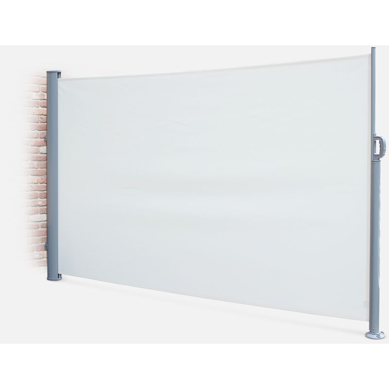

Toldo lateral de aluminio, Poliéster, Crudo, 300x160 - Crudo