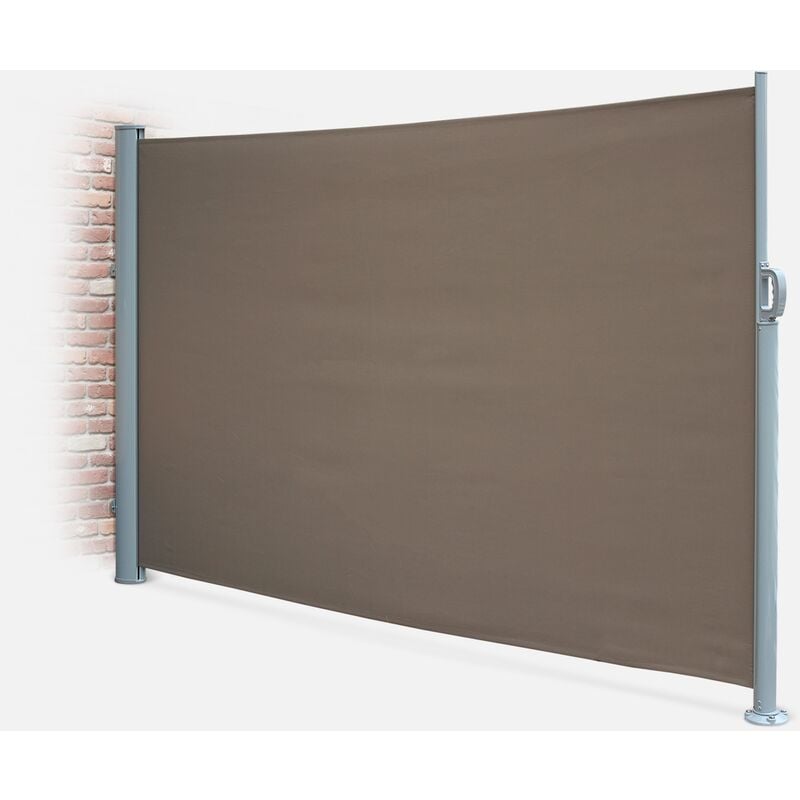 

Cortina de exterior rectangular, Poliéster, Marrón, 300x160 - Pardo