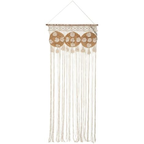 ATMOSPHERA Cortina de hilo de yute macramé 90 x 200