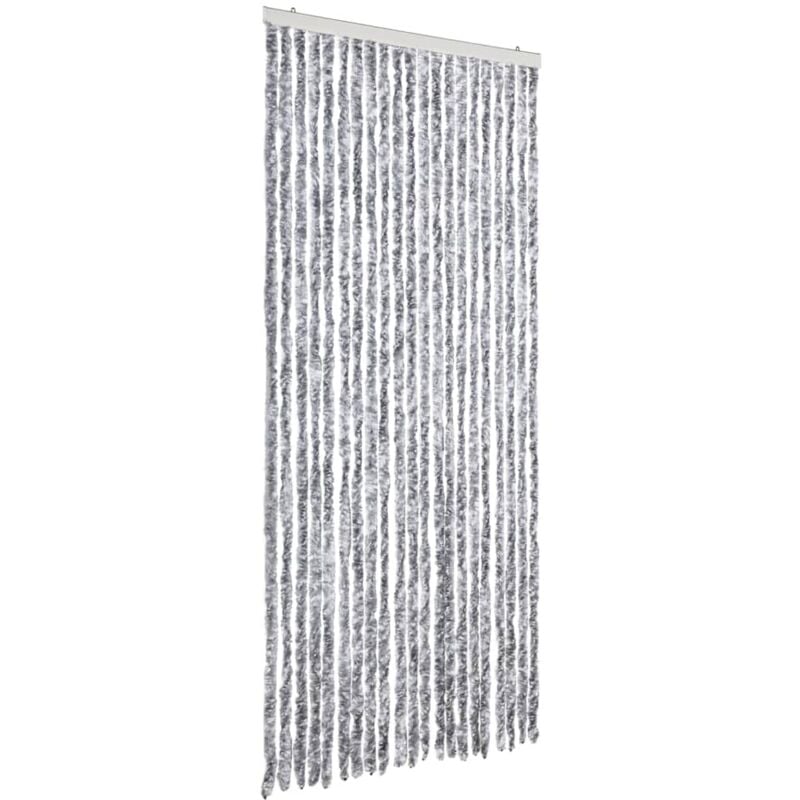 

Cortina Mosquitera de Chenilla Blanca y Gris 90x220 cm - Multicolor - Vidaxl