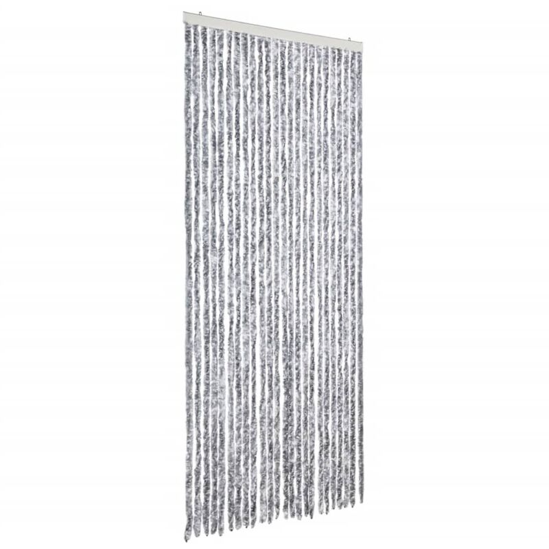 

Cortina Mosquitera de Chenilla Blanca y Gris 100x220 cm - Multicolor - Vidaxl
