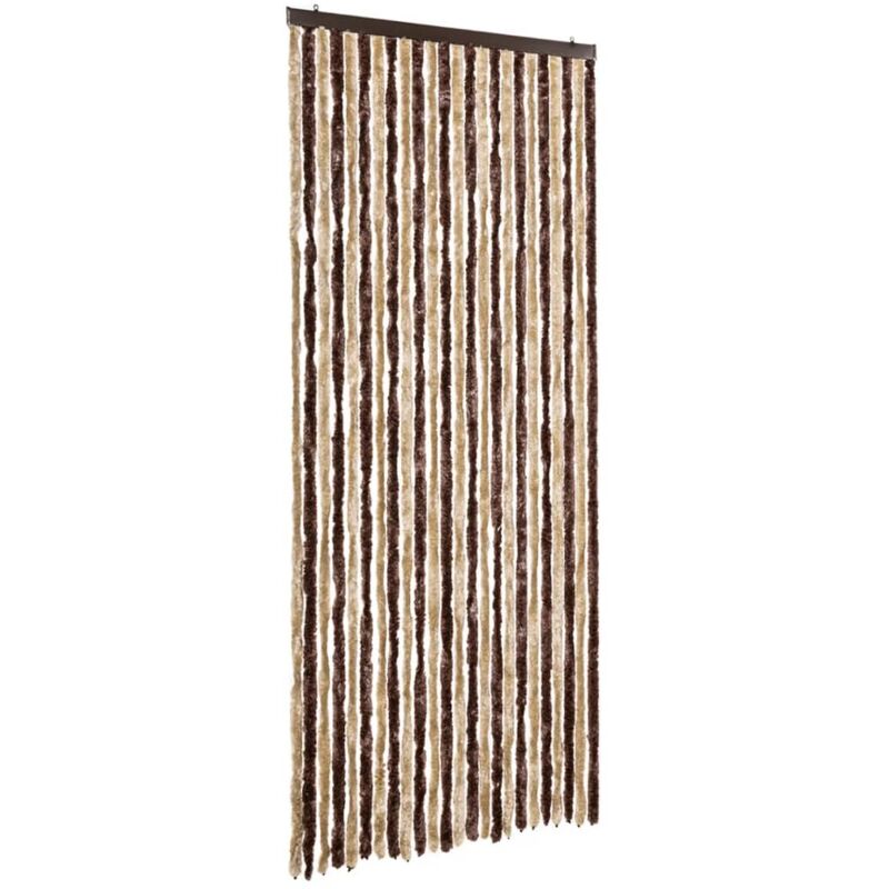 

Cortina Mosquitera de Chenilla Beige y Marrón Claro 100x220 cm - Marrón - Vidaxl