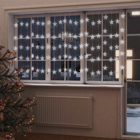 Cortina de luces estrellas 500 LEDs blanco cálido 8 funciones vidaXL