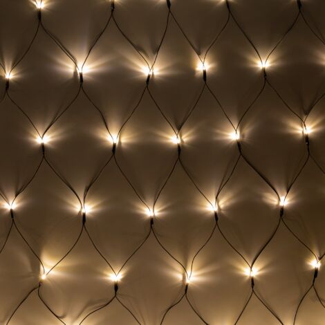 Cortina de luces LED para árbol de Navidad exterior con red IP44