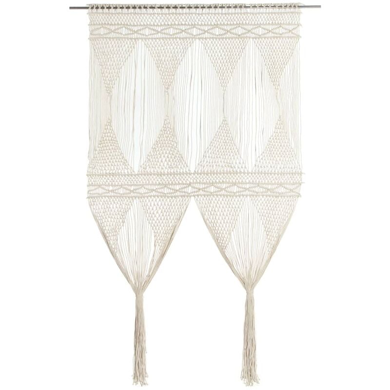 

Cortina de macramé algodón 140x240 cm