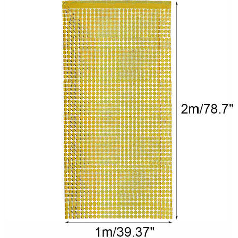 Cortina de panel 200x100 cm oro brillante