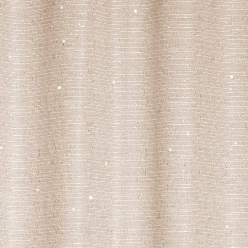 

Grucotex - Cortina de poliéster Jacquard Lentejuelas Color CRUDO