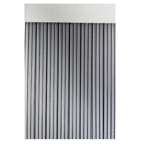 Cortina de puerta cinta duero-negro/transparente 90 x 210 cm