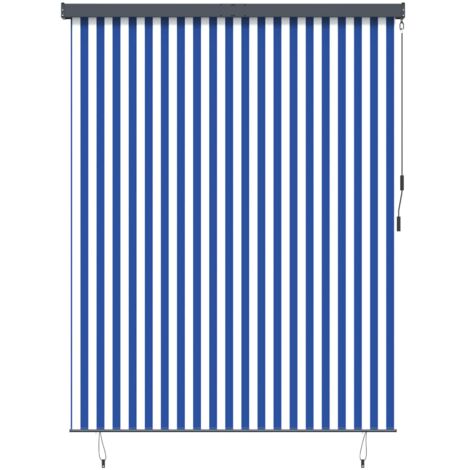 Cortina de Rodillo Exterior Azul y 220 x 250 cm tela