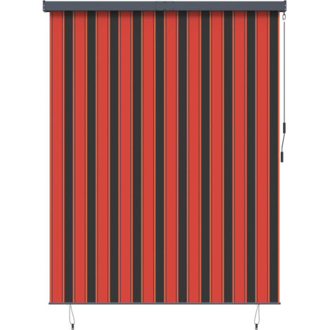 Cortina de Rodillo Exterior Naranja y marrón 200 x 250 cm tela