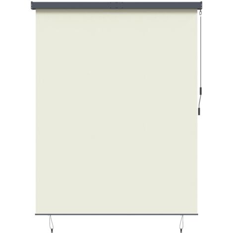 Cortina de Rodillo Exterior Rayado Crema 200 x 250 cm tela