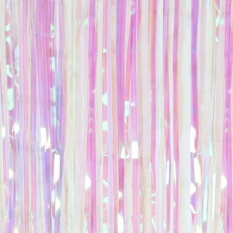 CORTINA DECORATIVA DE LÁMINA, ROSA COLORIDO, BRILLANTE, 90x245CM, FONDO, PARED