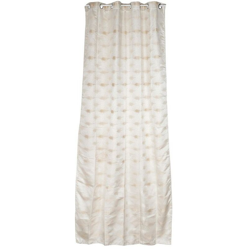 

Cortina DKD Home Decor De anillas Beige Poliéster (140 x 140 x 270 cm)
