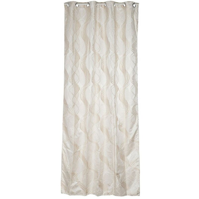 

Cortina DKD Home Decor De anillas Beige Poliéster (140 x 140 x 270 cm)