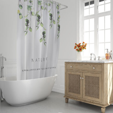 Cortina Ducha Nature 180x200cm. Impermeable