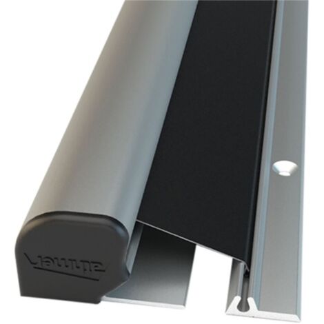 Cortina enrollable con cierre de dedo NR 26 resistente al agua L.1925 mm uso exterior aluminio, anodizado plateado ATHMER