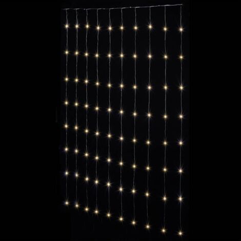Cortina exterior 190x200cm blanco cálido 400 LED + transformador - Feeric lights & christmas