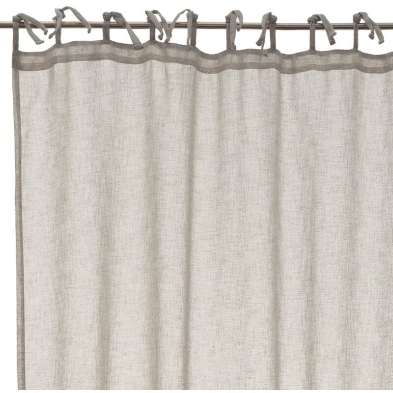 

Lolahome - Cortina gris de microfibra de 140x260 cm