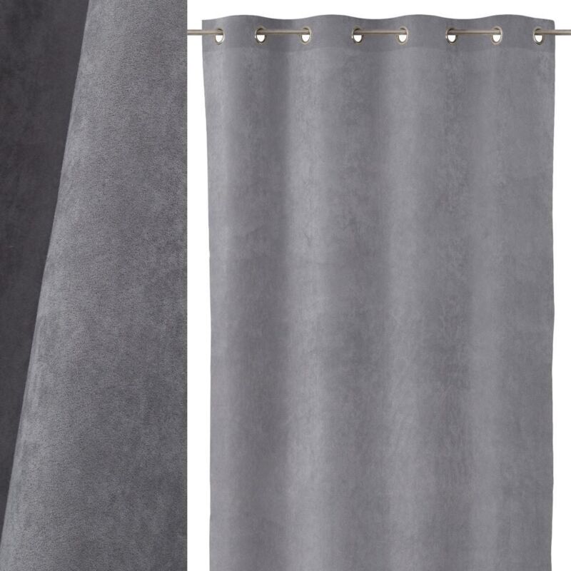 

Lolahome - Cortina gris moderna de microfibra de 140x260 cm