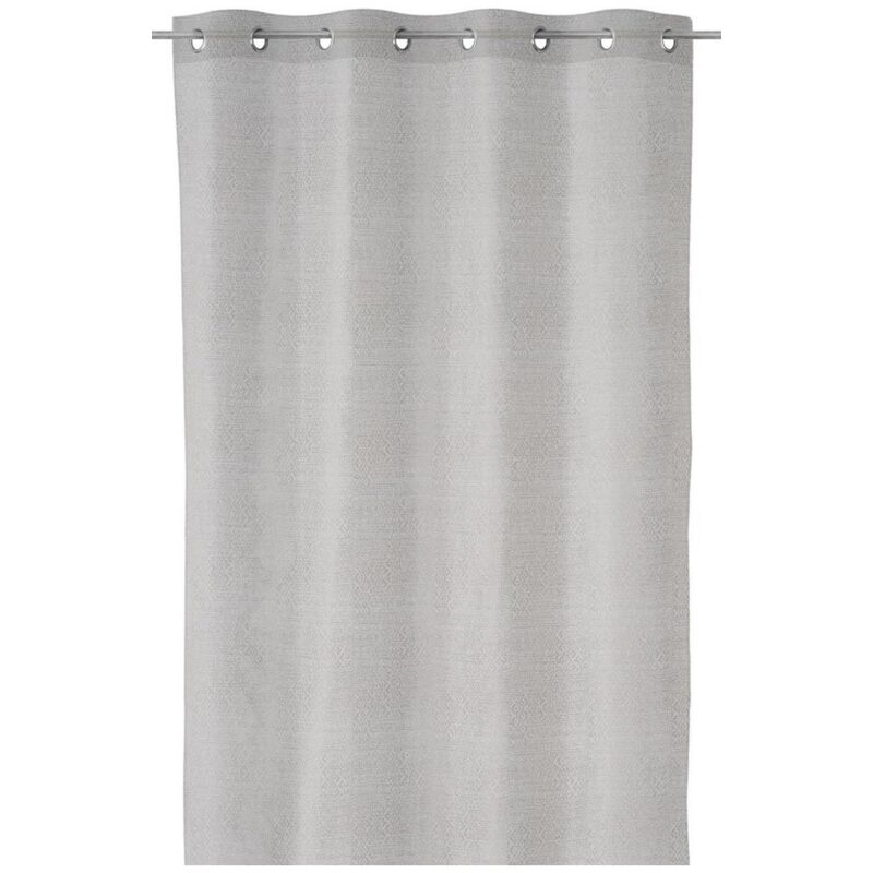 

Lolahome - Cortina Jacquard confeccionada en poliéster gris claro de 140x260cm