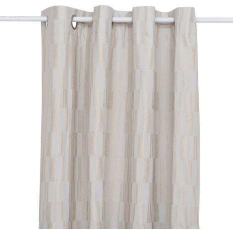 Cortina jacquard de lino Leyna 140x260cm - Atmosphera créateur d'intérieur