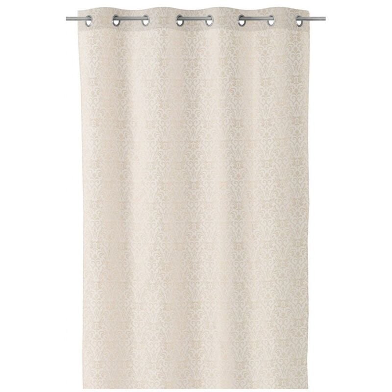 

Lolahome - Cortina Jacquard Flor de Lis dorada de poliéster de 140x260cm
