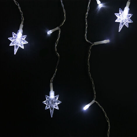 Cortina LED con estrellas 2,3Mx4 alturas 8 funciones Luz fría